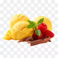 巧克力冰淇淋草莓冰淇淋