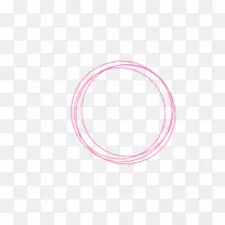 车身珠宝圈粉红色m字形圆圈