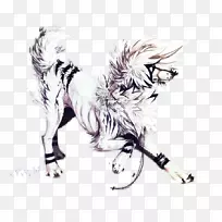 艺术绘画水彩画素描-速度​​狼