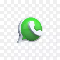 WhatsApp计算机图标AutoCAD民用3D消息-WhatsApp