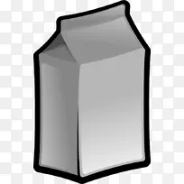 牛奶纸箱剪贴画图片-牛奶