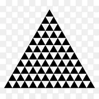 彭罗斯三角形等边三角形Sierpinski三角形剪贴画三角形