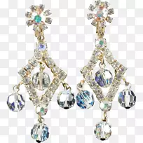 耳环仿宝石和莱茵石珠宝首饰珠.宝石