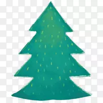 FIR圣诞树剪贴画-圣诞节