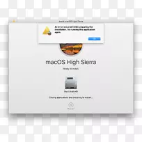 MacBookpro MacOS高塞拉利昂安装-不足