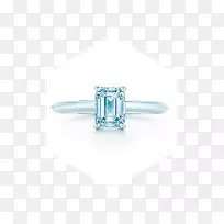 蓝宝石婚戒钻石切割-蒂芙尼及公司
