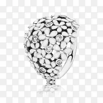 潘多拉立方氧化锆环折扣和补贴纯银发光戒指