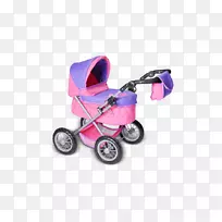 婴儿运输娃娃玩具购物车-紫色梦想