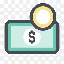 货币电脑图标喜爱贷款-现金优惠券模板下载
