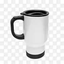 咖啡杯热固性不锈钢杯白色杯子