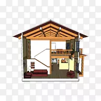 木材框架预制木屋-小西式别墅