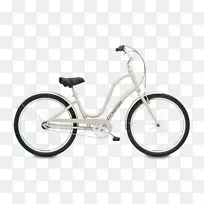 伊莱特拉自行车公司原7天女子自行车踏车架混合自行车-自行车