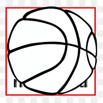 篮球线条艺术素描剪贴画篮球剪贴画