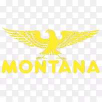 蒙大拿鹰标志字体-牛仔裤