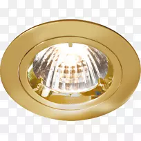照明凹形光多面反射器黄铜下行灯
