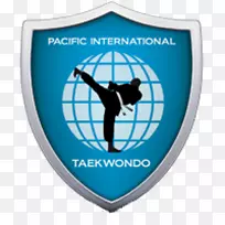 太平洋国际跆拳道联合会武术空手道儿童跆拳道