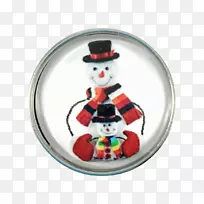 姜链手镯圣诞服装配件魅力和吊坠-雪人