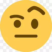 表情符号不和谐iphone社交媒体.眉毛