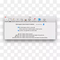 MacBook选项卡Safari MacOS web浏览器-剪裁选项卡