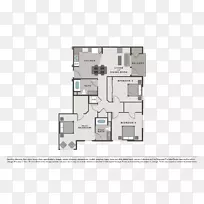 平面图盖洛韦公寓出租建筑-房地产平面图