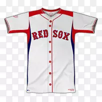 体育迷球衣波士顿红袜队棒球制服