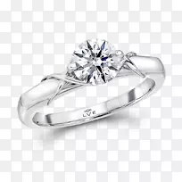 钻石结婚戒指订婚戒指首饰纸牌戒指