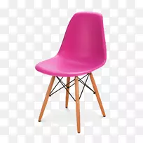 伊姆斯躺椅木材查尔斯和射线伊姆斯玻璃纤维扶手椅-塑料椅子