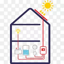 光电太阳能电池板储存热水器太阳能季节性太阳能术语