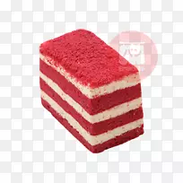 生日蛋糕红天鹅绒蛋糕海绵蛋糕馅饼奶油蛋糕