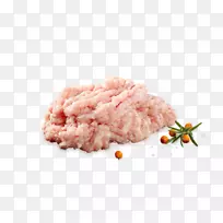 火鸡肉碎肉脂肪肉饼-刚磨碎的芝麻油