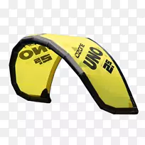 滑翔伞充气动力风筝-黄色风筝