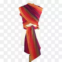 围巾洋红丝质肩部年终包装材料