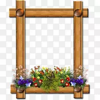 画框花卉设计剪贴簿-花卉