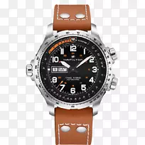 汉密尔顿男士卡其布航空x风自动计时汉密尔顿手表公司计时表兰开斯特手表