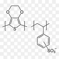 聚(3，4-乙基二氧噻吩)PEDOT：PSS导电聚合物聚苯乙烯磺酸盐聚合