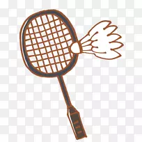 球拍网球羽毛球运动网球