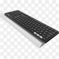 计算机键盘罗技k 780多设备罗技k 780多设备无线键盘平板电脑黑白键盘