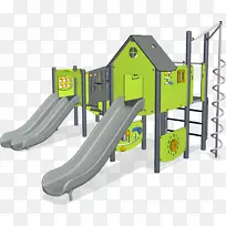 创意游乐场滑梯儿童康潘游乐场结构俯瞰