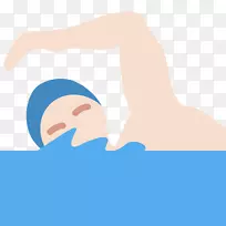 表情符号Bintan铁人三项社交媒体游泳运动-游泳海报