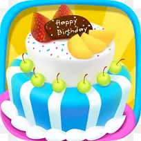 生日蛋糕糖蛋糕装饰糖糊-蛋糕标志