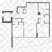 建筑迈阿密房屋-房地产平面图