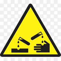 腐蚀性物质危险符号化学物质符号