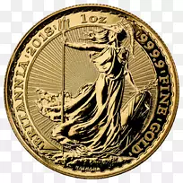 皇家铸币金币不列颠尼亚我的私人金币