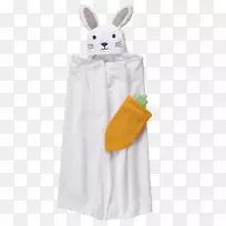 兔子袖子连衣裙，金布里-兔子