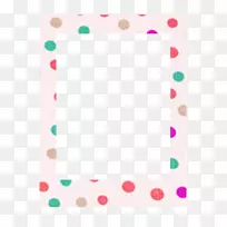 圆点画框，矩形点-带背景的彩色模糊点