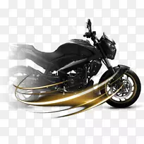 巴贾吉汽车轮式摩托车黑色三倍无限