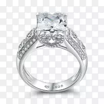耳环结婚戒指珠宝订婚戒指