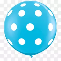气球圆点派对蓝色圆点灯笼