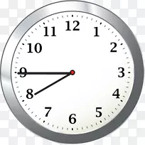 时钟正面闹钟数字时钟剪辑艺术时钟