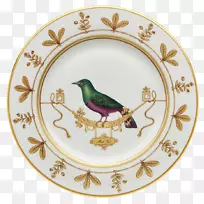 多克西亚陶瓷博物馆里查德-吉诺里达拉，迪多西亚佛罗伦萨板-手绘鸟